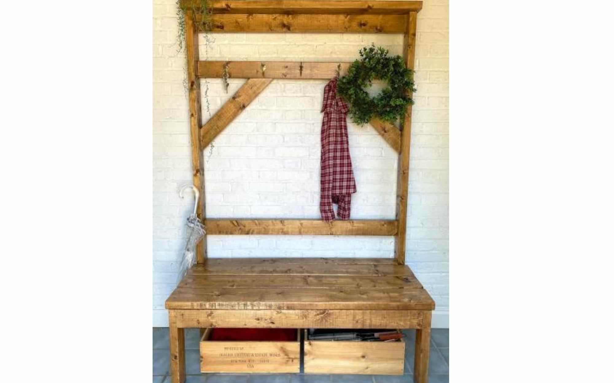 Outdoor Hall Tree Ana White